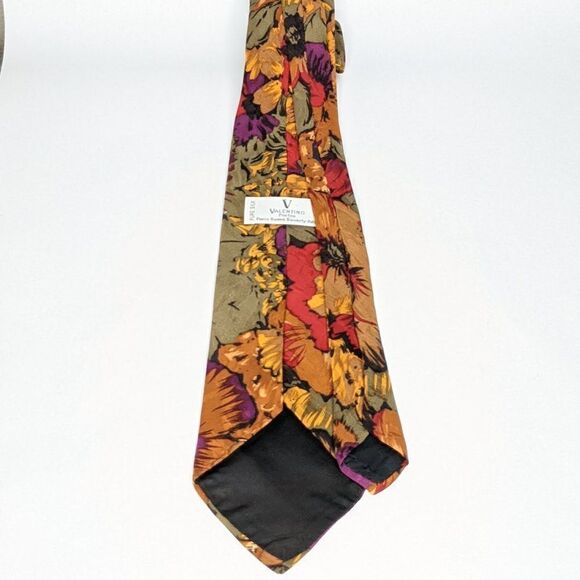 Valentino Pietro Tie Pure Silk Floral Print - Picture 5 of 6